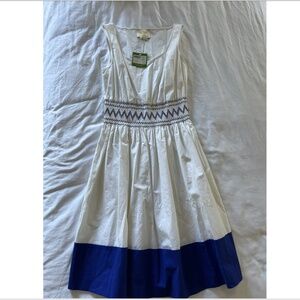 Kate Spade Blue White Sundress Size XS